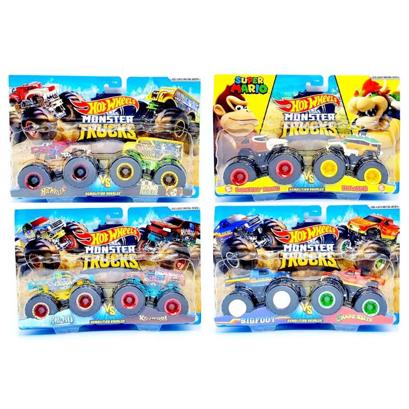 Hot Wheels Monster Trucks Demolitin Doubles Original Mattel Hotwheels Monster truck isi 2