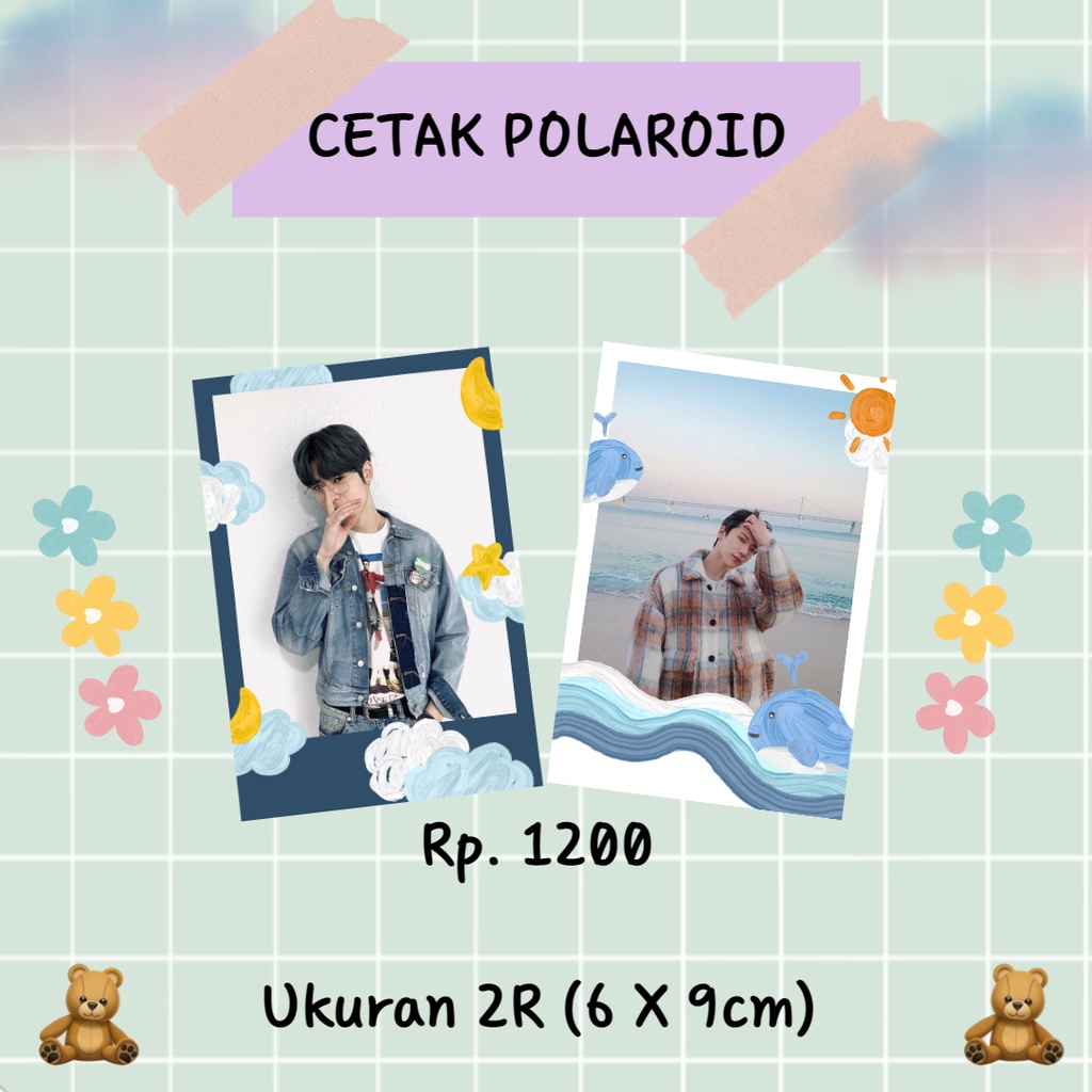 Cetak foto polaroid kodak frame 2R