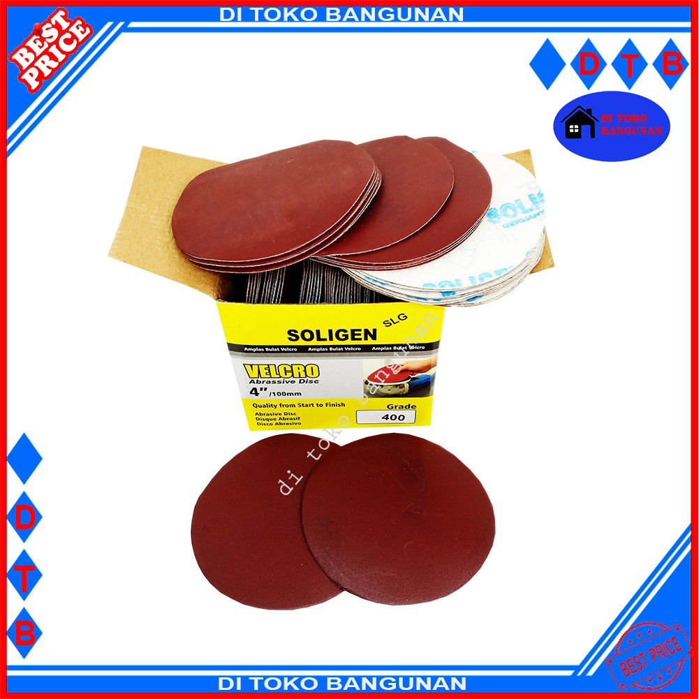 Amplas Tempel Soligen-Amplas Bulat-Amplas Velcro