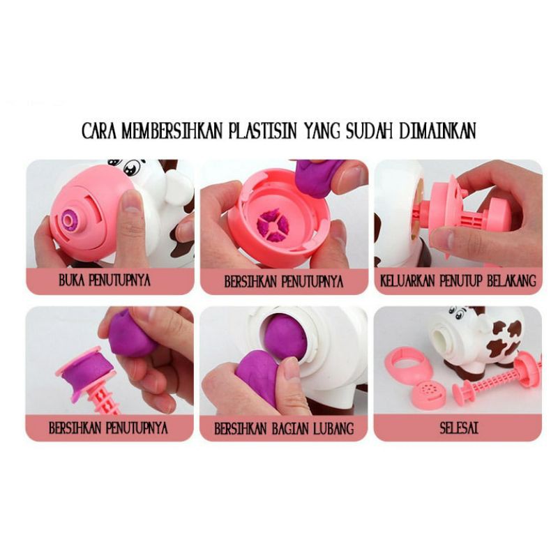 TERMURAH PROMO dream clay play doh cow