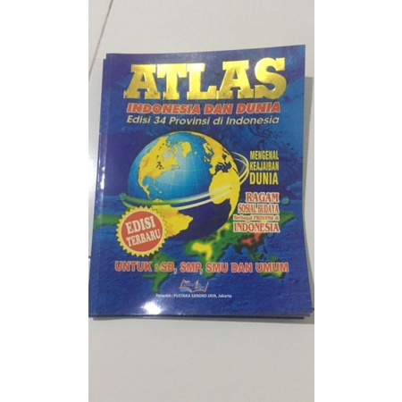 Buku Atlas Indonesia dan dunia/Atlas Lengkap/Atlas Pintar