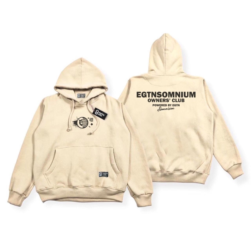 Hoodie Cream Motif Vibes Bones | Sweater hodie krem | Hoodie crem Top Quality