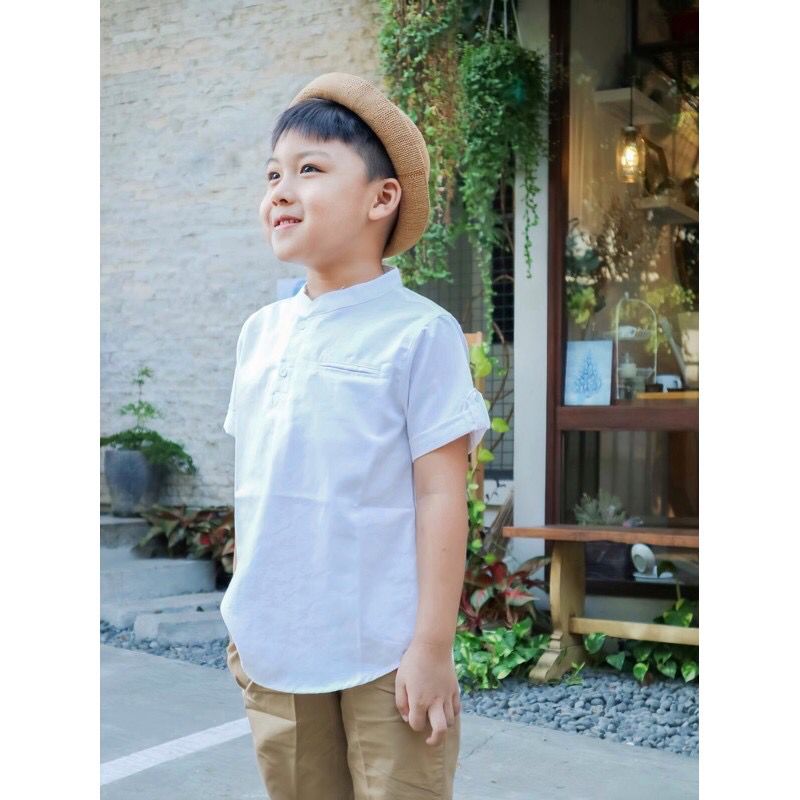 PROMO 7.7 PROMO BAJU LEBARAN YOBEBEE CHIANGI SHIRT KEMEJA ANAK LAKI LAKI KEMEJA ANAK POLOS FASHION ANAK