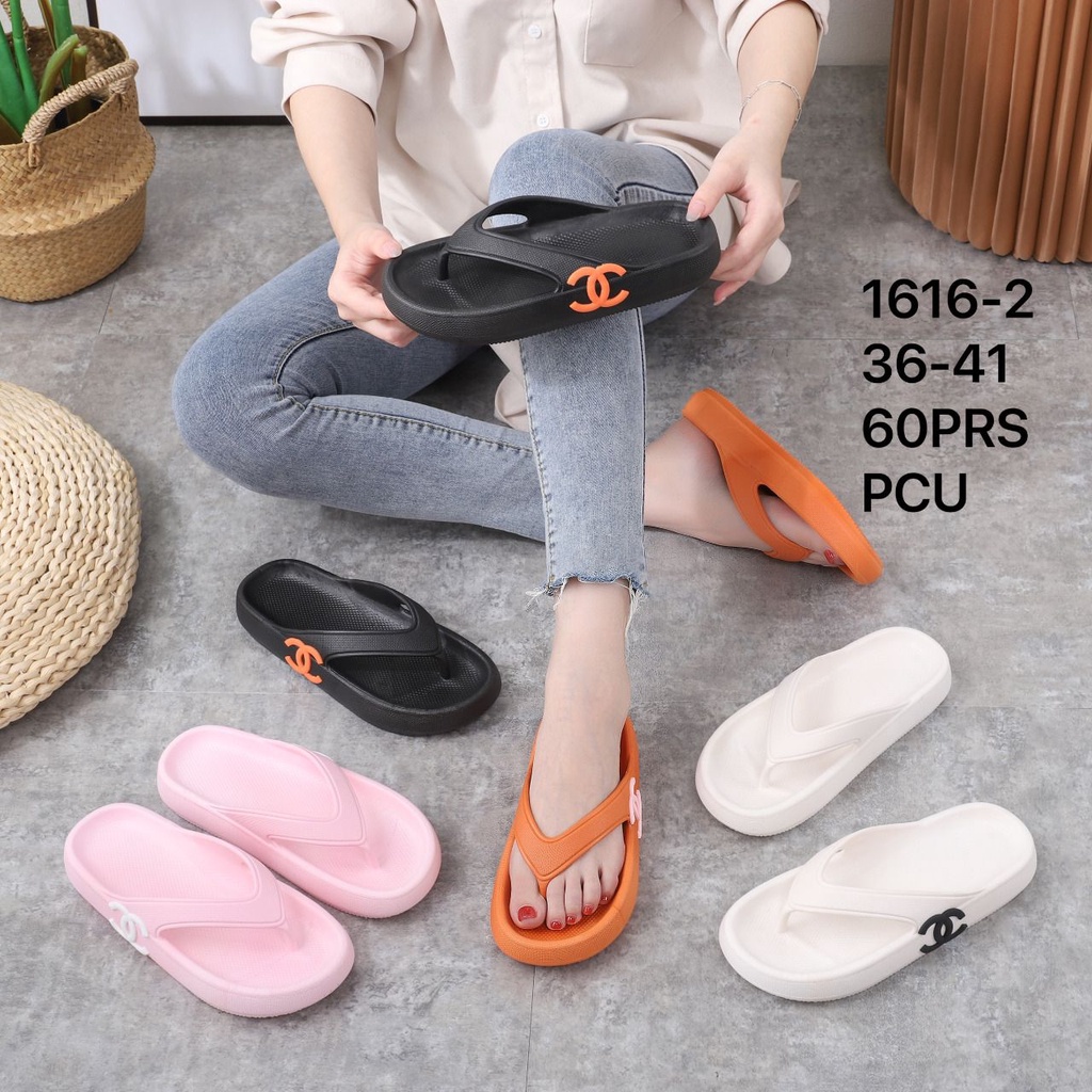 sandal jepit perempuan 1616-2/sandal jelly import