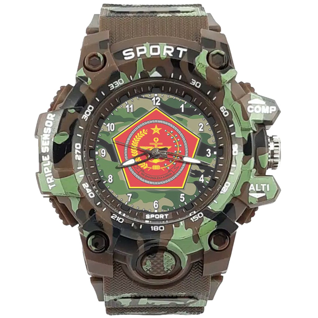 {Istimewa} Jam Tangan TNI (Tentara Nasional Indonesia) - Coklat Water Resistant