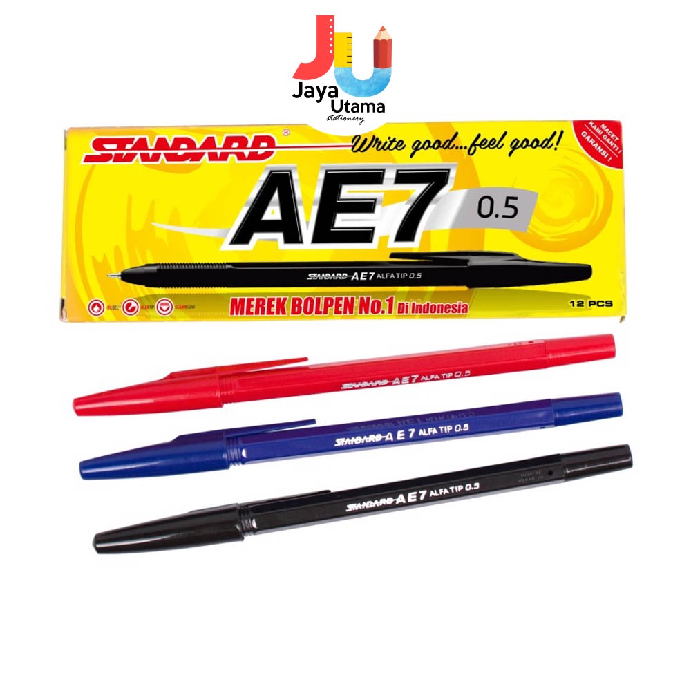 

Standard Bolpen Ball Pen Pulpen Pena AE7 Alfatip
