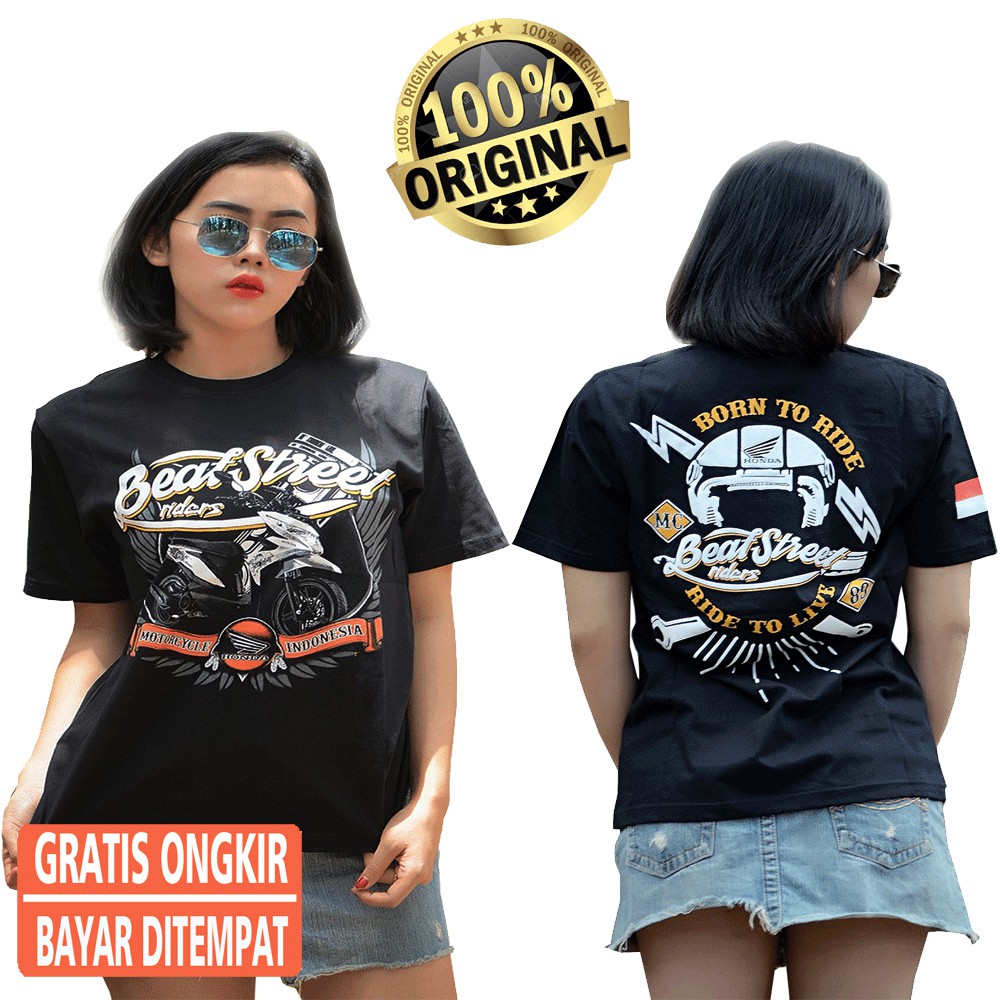 Kaos Honda Beat Street Baju Distro Pria Wanita Fachion Bikers HBS01 Shopee Indonesia