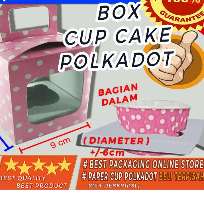 

☀ DUS POLKADOT / BOX POLKADOT / DUS MUFFIN POLKADOT ( PINK ) - isi 12bh ◘