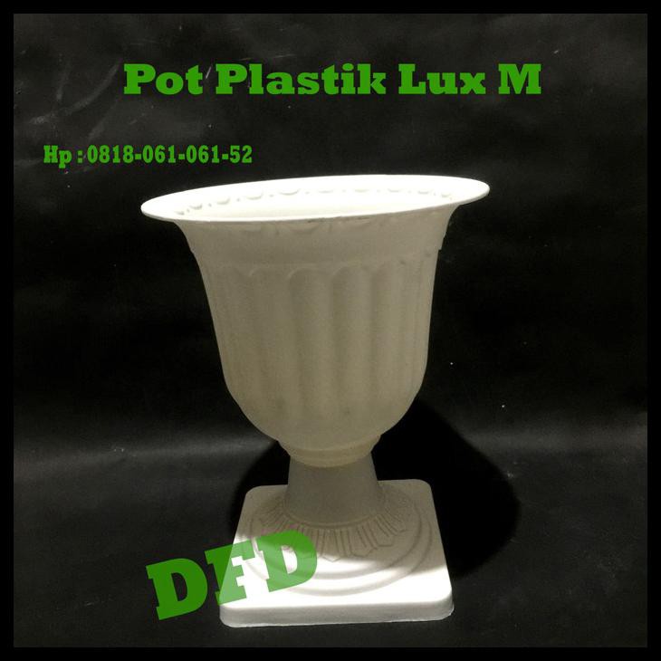 POT PLASTIK LUXURY MINIMALIS IMPORT ( TINGGI 25 CM )