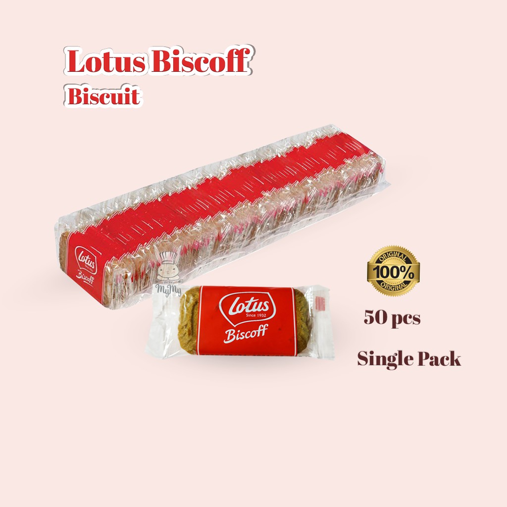 Lotus Biscoff isi 50 pcs kemasan single pack