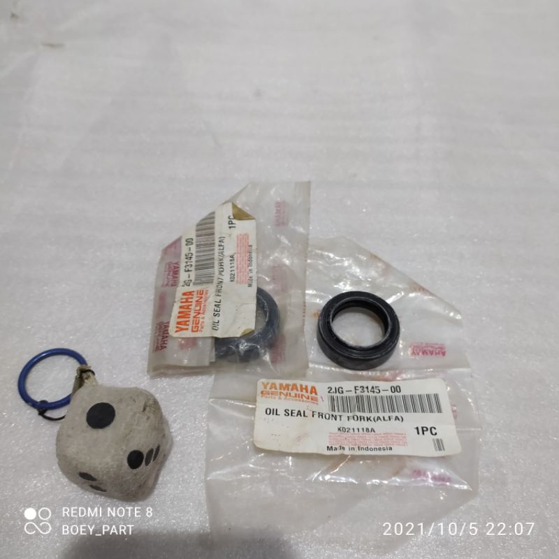 seal sel sil shockbreaker as shock depan yamaha alfa champ original nos