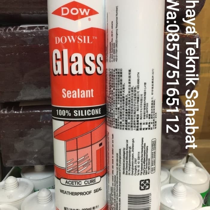 dowsil dow corning asam lem kaca silicone sealant