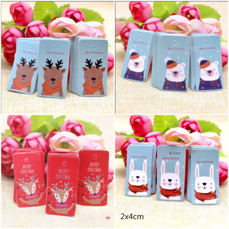 

Handtag Christmas Tag Natal untuk Kado atau Souvenir Hamper Bahan Kraft Tebal