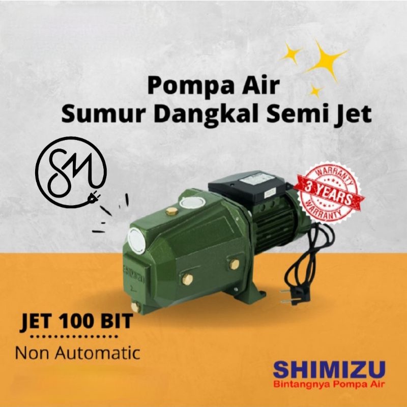 Pompa Air Shimizu Semi Jet 100BIT