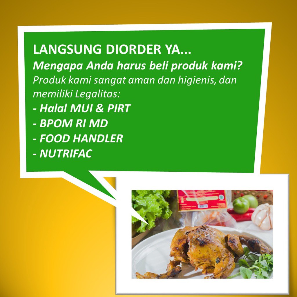 

PREMIUM FROZEN FOOD Ayam Bakar 1 Ekor Khas Mas Yogi 500gr Makanan Instan