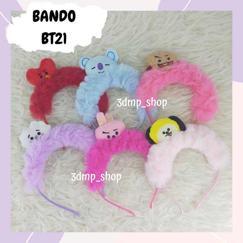 Bando Bandana BT21 Cooky Chimmy Tata Koya Rj Shooky