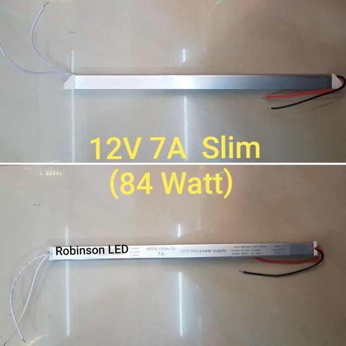 Trans Former Travo 12V 7A Slim Tipis Power Supply Trafo Cctv Led Strip 12 V 7 A 84W