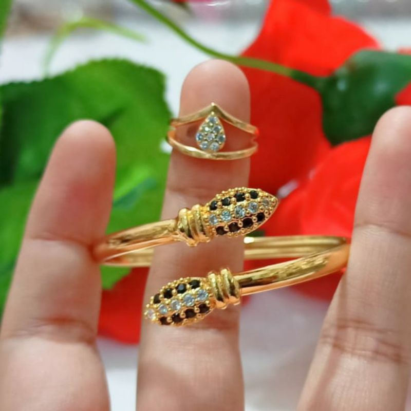 Gelang Anak Free Cincin Bangle Mata TidakKarat Terlaris(Cod)