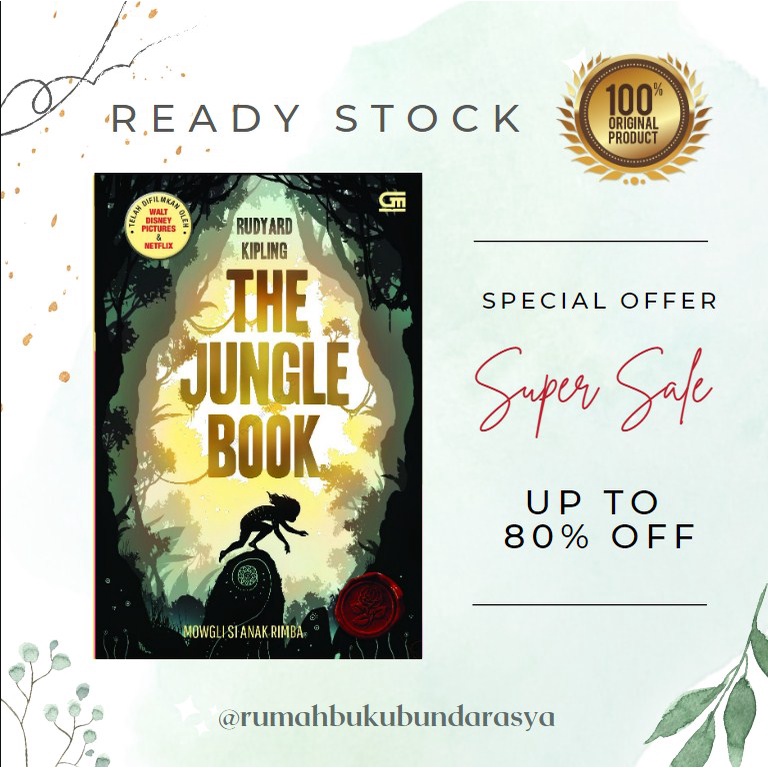 The Jungle Book: Mowgli si Anak Rimba By Rudyard Kipling buku murah sale diskon ori