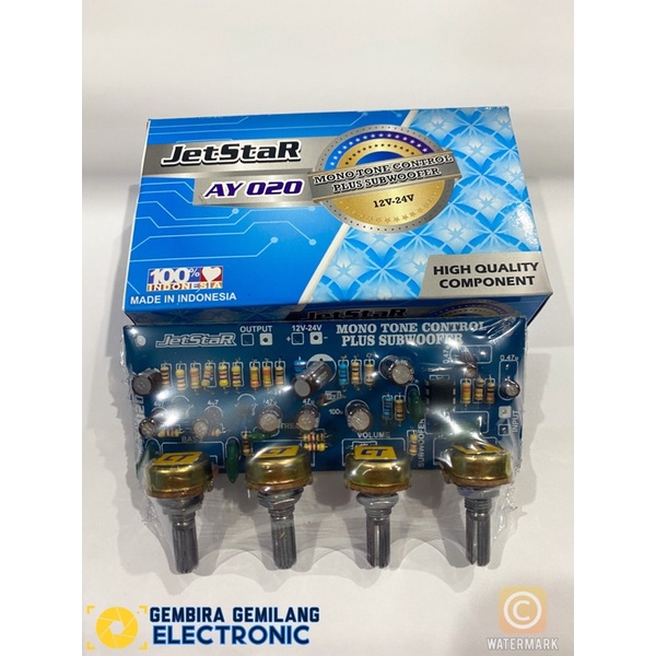 Tone Control Mono + Subwoofer DC Jetstar