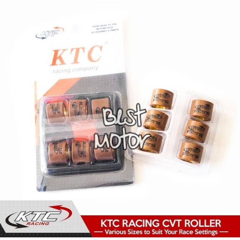 roller/Roler Ktc buat beat karbu Scoopy Karbu / Ukuran 7/8/9/10/11/12 gram KTC roller