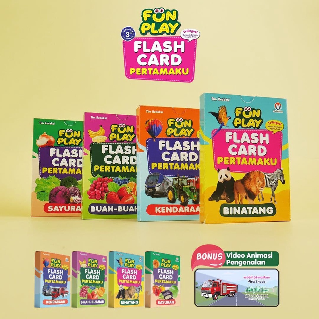 

Edukasi Belajar Anak Paket Fun Play Flash Card Pertamaku dari Ziyad, Solo