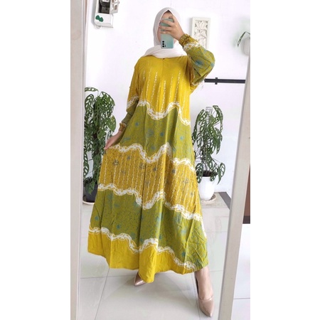 Gamis Klok Batik Tulis| Daster Batik | Daster adem | Daster Busui