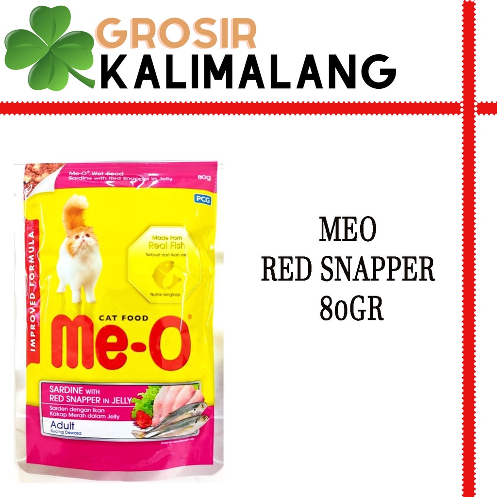 Meo Pouch Sardine Red Snapper 80gr