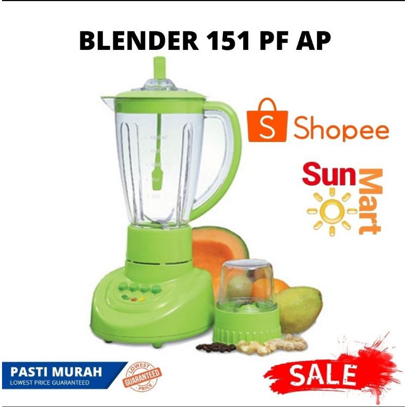 HARGA PROMO!! Blender Miyako 151 PFAP 2 IN 1 Plastik BL- 151 PF/AP - Hijau Terang