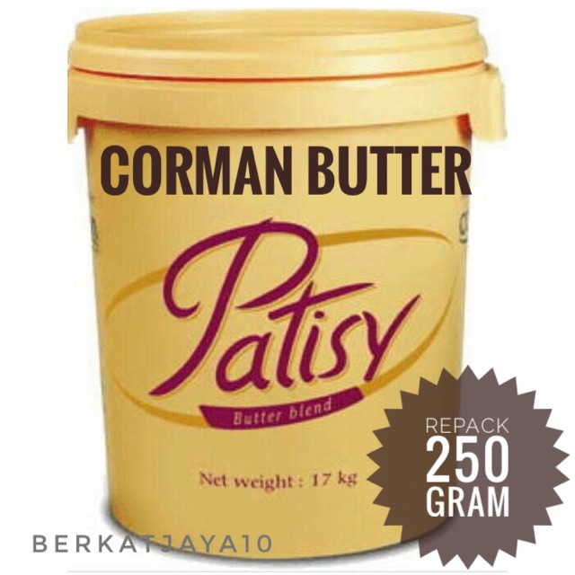 Murah Butter Mentega 250 Gram CORMAN Patisy