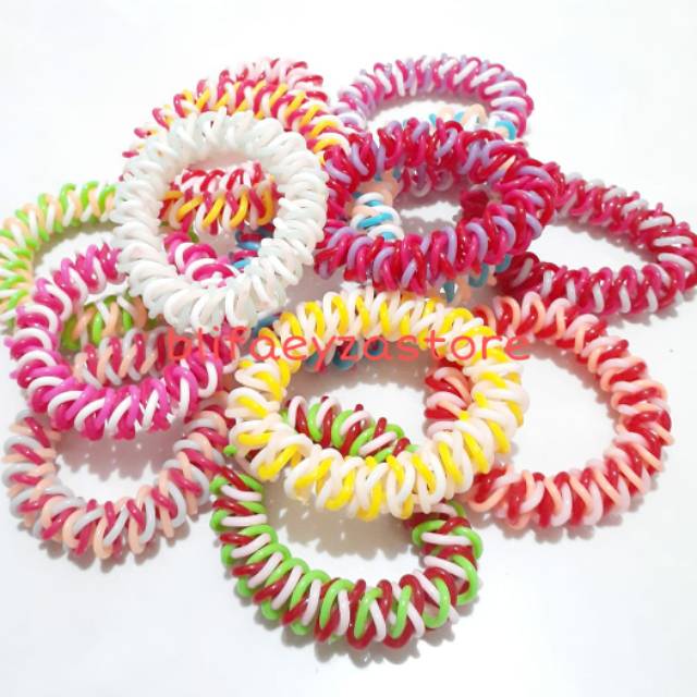 

Karet Spiral Triple Warna Warni