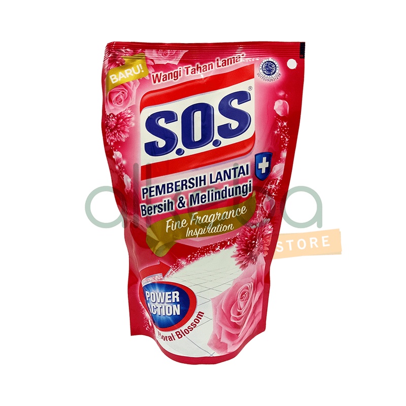 Floor cleaner Anti Bacterial Pembersih lantai SOS 750 ml refill pouch