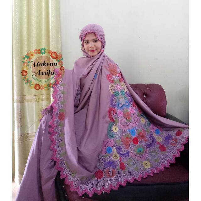 Mukena Handmade Bukittinggi, Mukena Bordir, Mukena Mahar, Mukena Warna warni