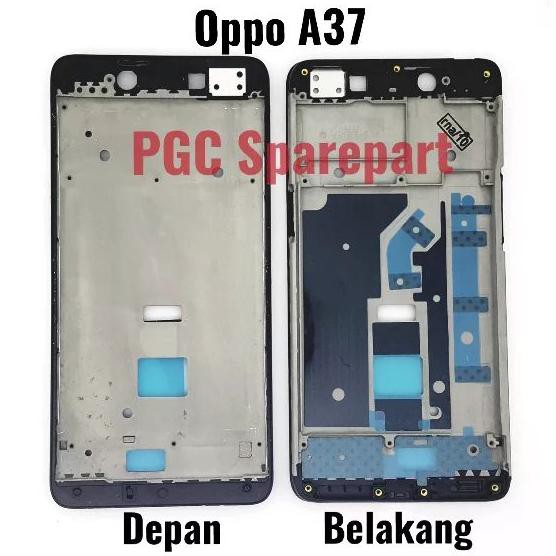 Ori Frame Bezzel Oppo A37 A37F Neo 9 Bezel Tulang Dudukan Mesin & Lcd - Putih F2B4