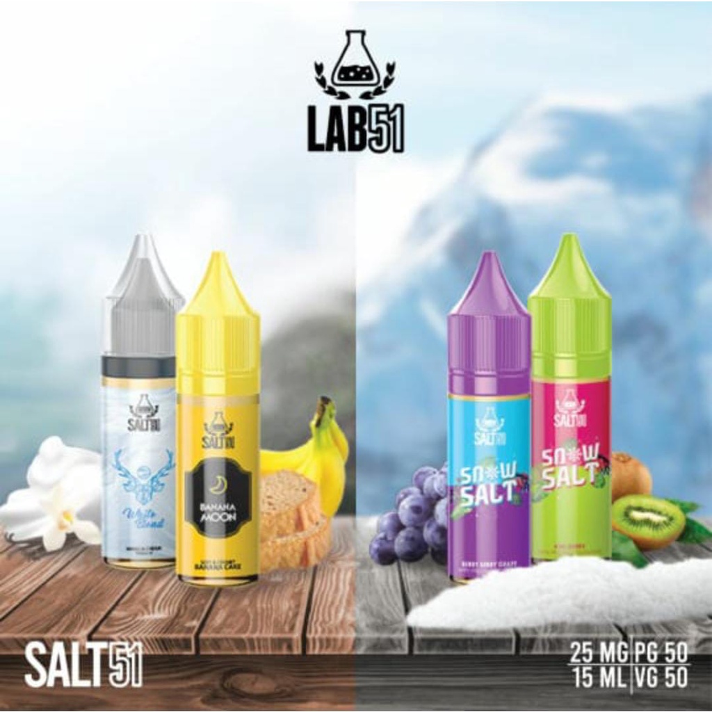 S4LTN LAB 51 15 MILI 25M9 (BANANAMOON, WHITEBLEND, SNOW KIWI BERRY, SNOW BERRY GRAPE)