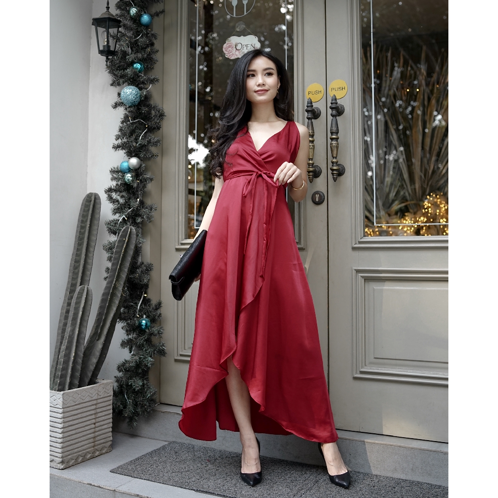 silky maxi dress