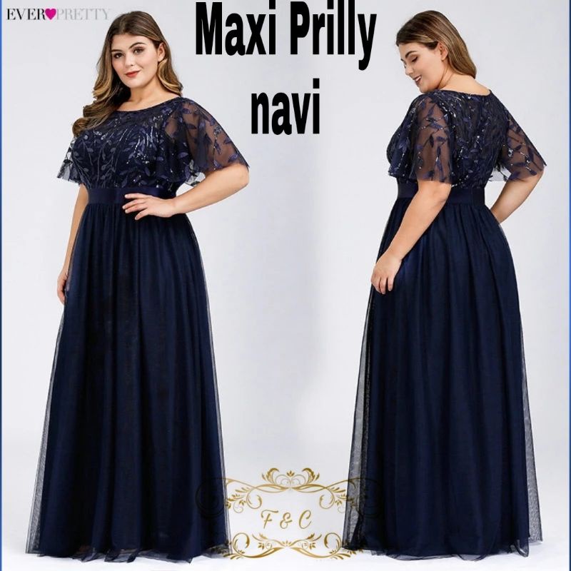 LONGDRESS WANITA M L XL XXL / DRESS NIKAHAN JUMBO XXXL / maxi Prilly - Fc/ MAXI DRESS SUPER BESAR ADA 4 UKURAN / SERAGAM NIKAHAN S M L XL XXL-2