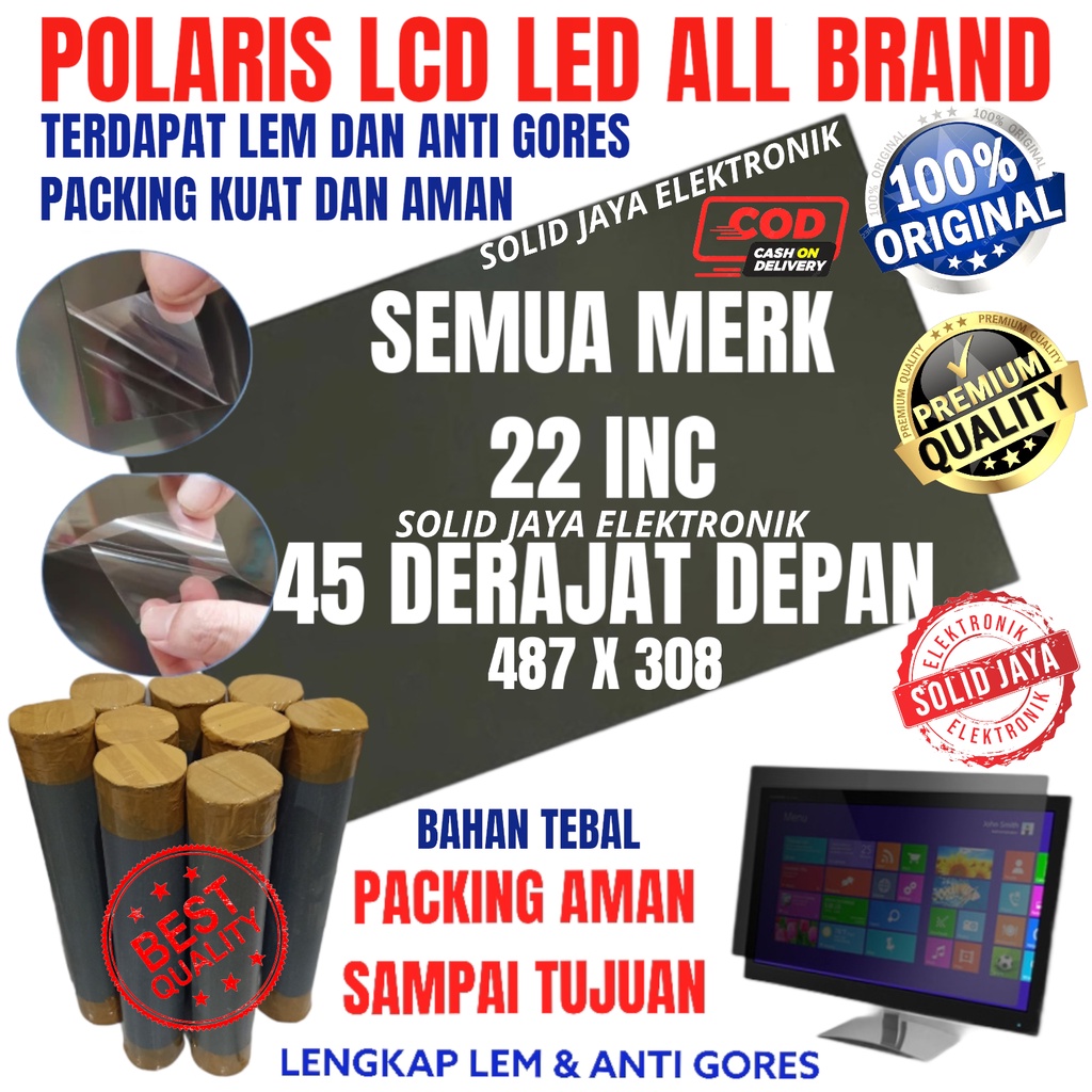 POLARISER POLARIS 22 INC 45 DERAJAT WIDE IN TV LCD LED POLARIZER LUAR DEPAN POLARIS POLARIZED LUAR 45 DERAJAD DRJAT DRAJAD POLARIZ POLARISER POLARIZER POLARIZE POLARIZED 22INCH 22INC 22IN INCH IN 45DERAJAT TV LCD LAPISAN POLARIS PLASTIK INCH