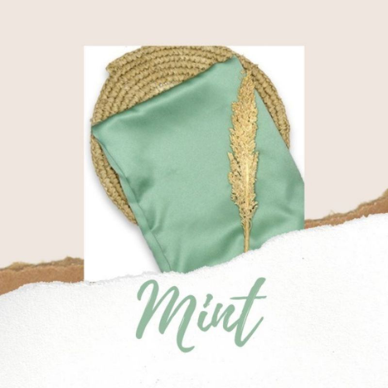 Satin Wrap Skirt | Pareo Skirt | Rok Lilit Satin-Mint