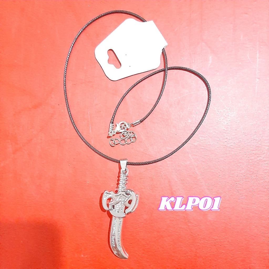 Kalung Pedang Tali Hitam KLP01