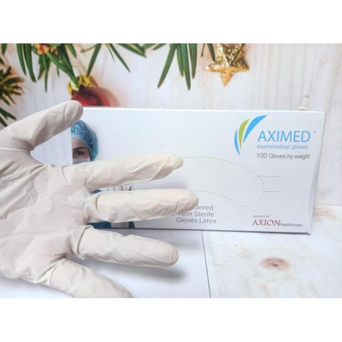 Sarung Tangan Latex Aximed Powdered Isi 100 Topsintai