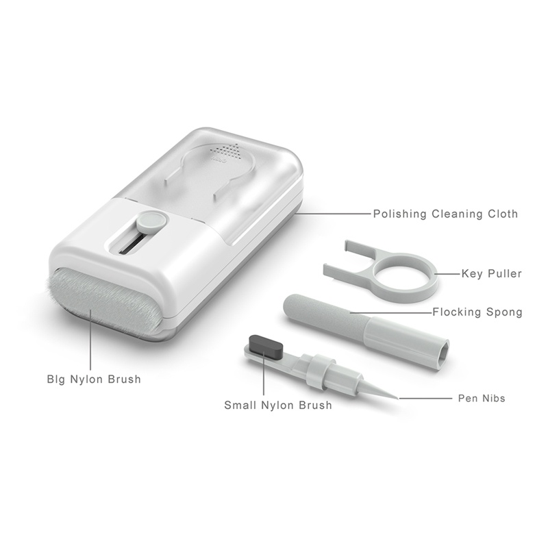 Bt Earphone Cleaner Earbud Tablet Pembersih Pen Pembersih Keyboard Kotoran Telinga Brush Microfiber Lembut, Cleaner Kits