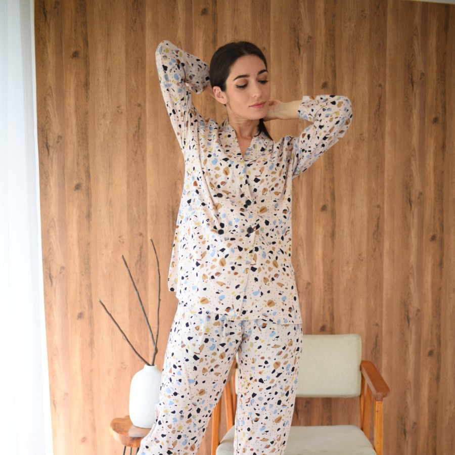 Chelz X Olla Ramlan Cecilia Peachh Piyama  Blazer Wanita / Fashion Wanita