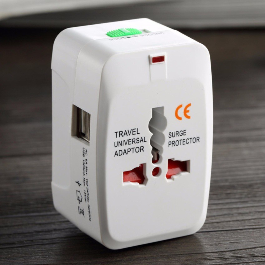 PROMO CUCI GUDANG ! International Adaptor Charger All-In-One untuk travelling