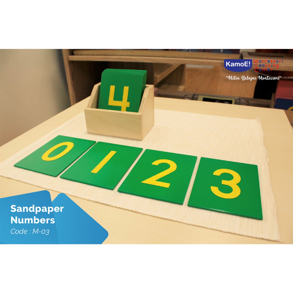 Sandpaper Numerals Montessori Material