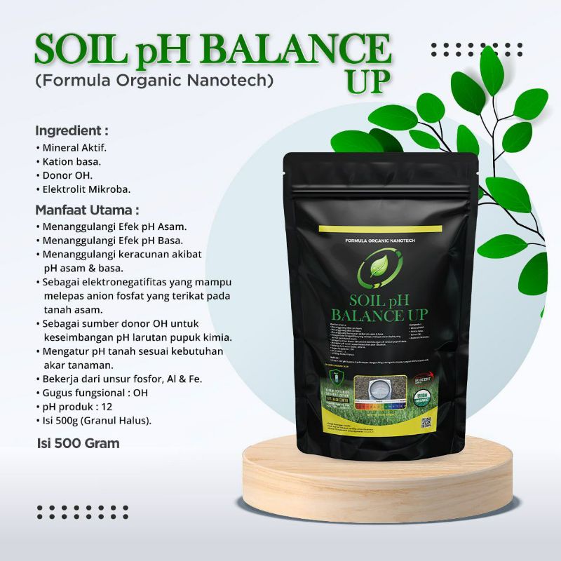 SOIL PH BALANCE 500gr/Pupuk buah dan sayur /pupuk buah /organik /media tanam /cabe /jagung /padi /asam amino /pupuk daun  /buah /farm /durian /jagung /jeruk