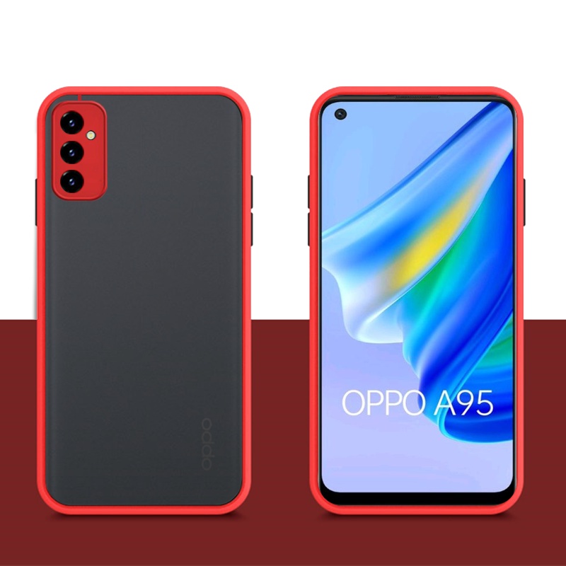Case OPPO A95 4G Hard Case AERO Protection Camera Premium Casing