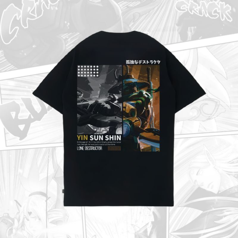 YI SHUN SHIN BLACK TSHIRT COLLECTOR MOBILE LEGENDS BANG BANG MLBB MOLE