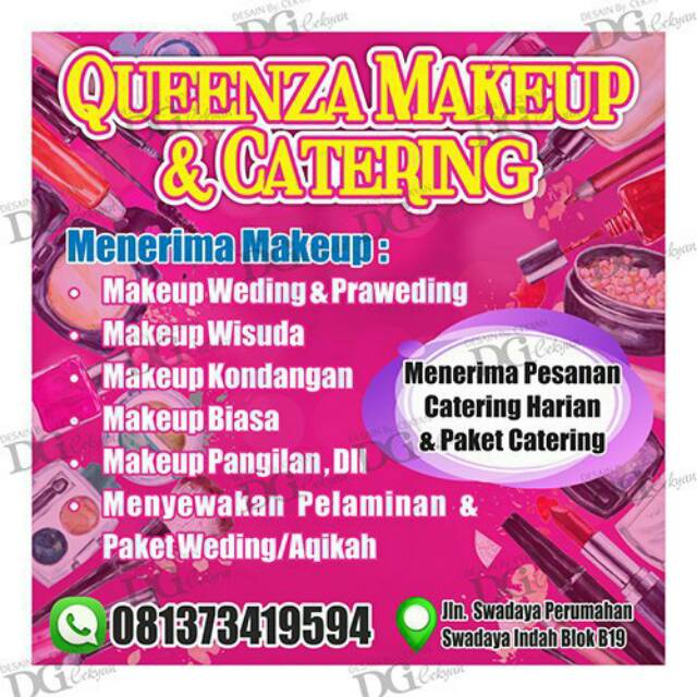 Contoh Spanduk  Olshop Kosmetik  Brosur dan  Spanduk 