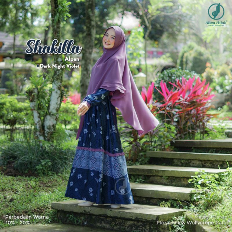 GAMIS SHAKILLA 1 SET KHIMAR || ALWA HIJAB